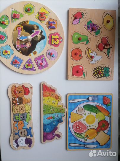 Рамки со вкладышами монтессори