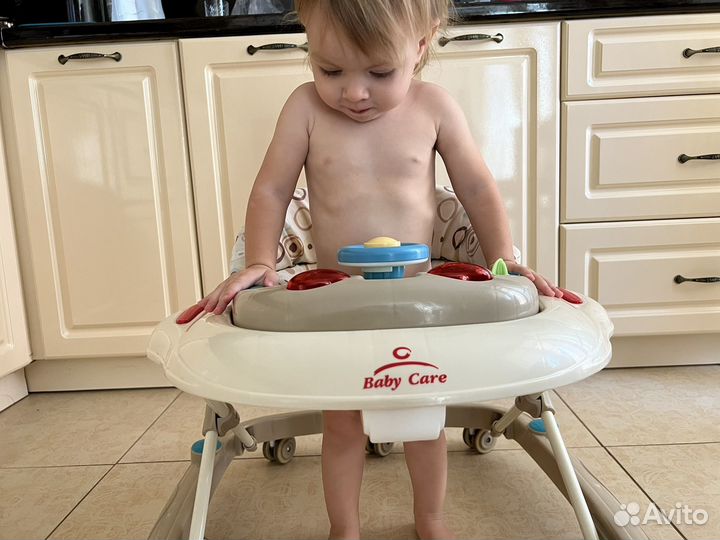 Ходунки детские baby care pilot бежевый