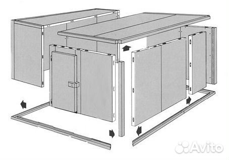 Холодильная камера 10.16м3 ппу80 Новая Вналичии