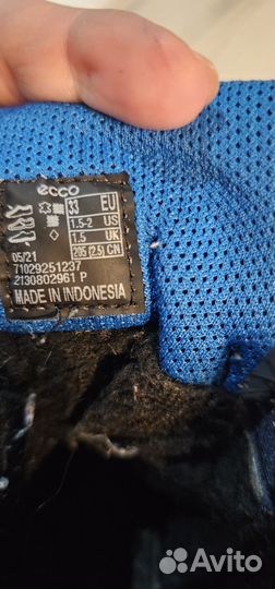 Зимние ботинки ecco