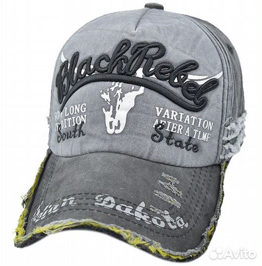 Бейсболка Dakota BlackRebel (серая)