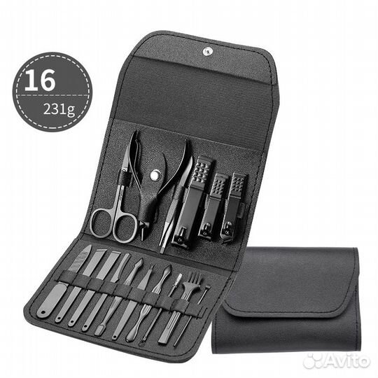 Набор для маникюра, 16 предметов