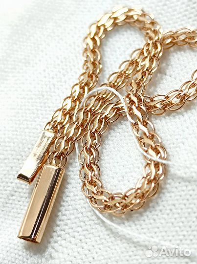 Золотой браслет Фирменный, полновесный, замок коробочка, длина 19 см, вес 3,72г*