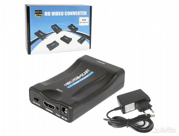Конвертер hdmi to scart 1080p