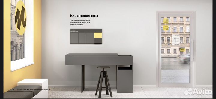 Комплект мебели для пвз Яндекс Маркет в наличии