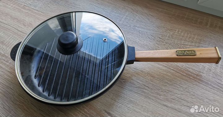 Сковорода-гриль чугунная Бризолль, 26 см