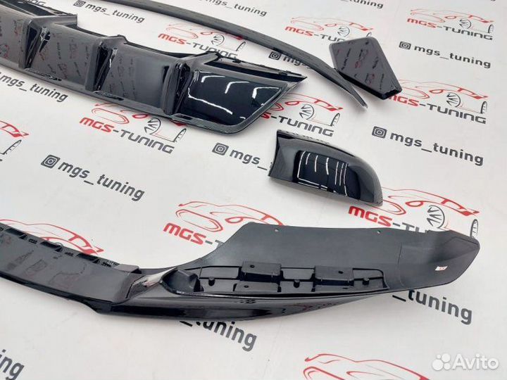 Обвес MP черный на BMW X6 F16 + Спойлер и зеркала