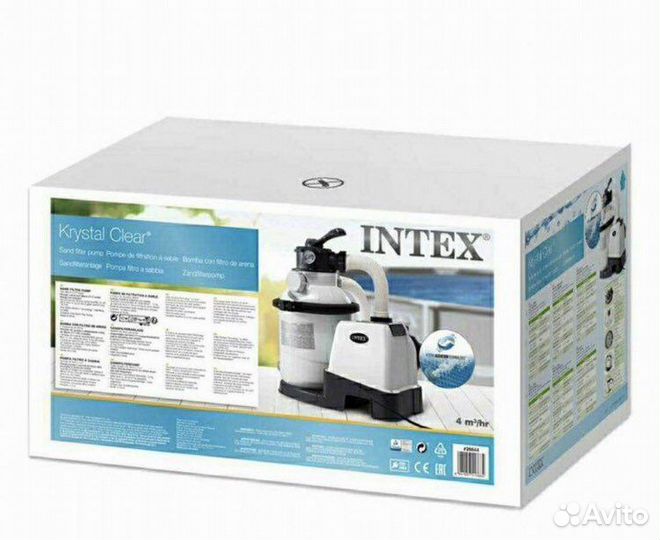 Песочный фильтр-насос intex 26644 4000 л/час