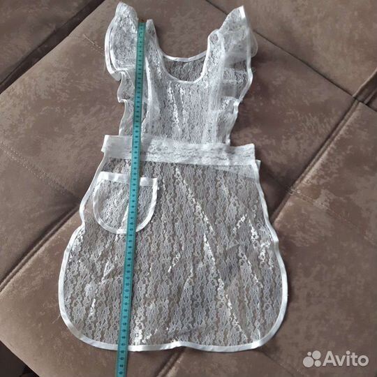 Белый школьный фартук