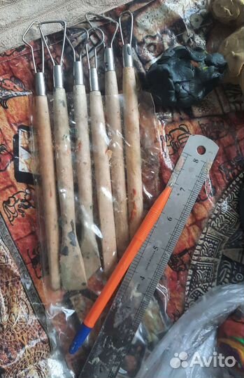 Стеки для лепки с петлями и скульптурный пластилин