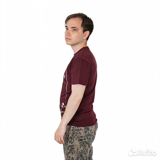 62839Футболка Король бордовый