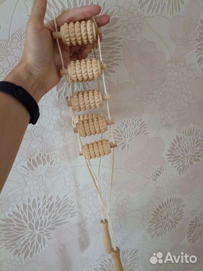 Массажер деревянный для тела ручной