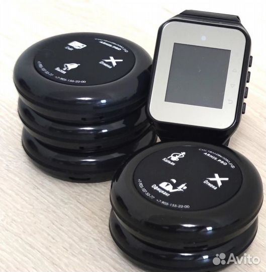 Кнопка вызова персонала. Пейджер. Вызов официанта