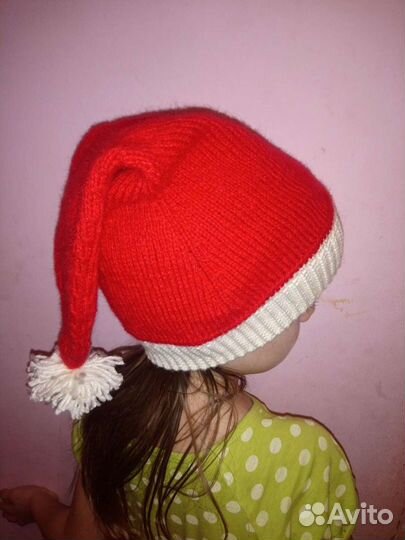 Новогодний колпачок, шапка санты