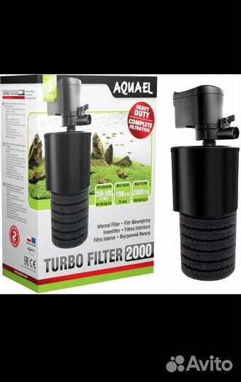 Фильтр aquael Turbo 2000 б/у