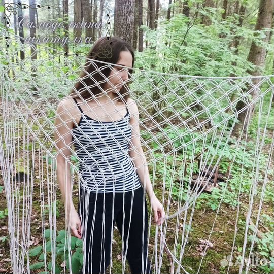 Шаль макраме