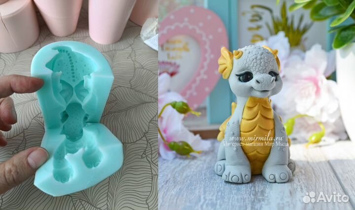 Силиконовые формы для мыла и гипса