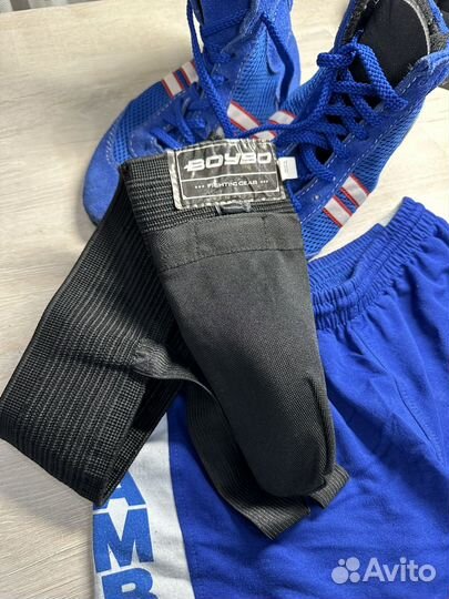 Обувь для самбо, шорты и защита