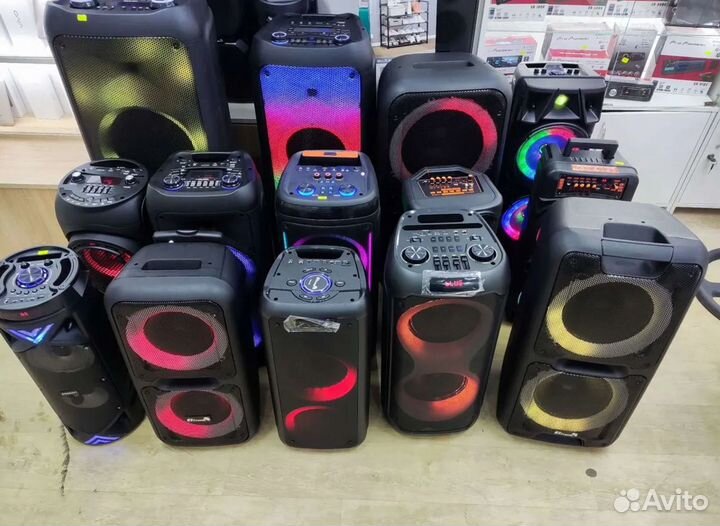 Колонки портативные бюджетные для дома Новые