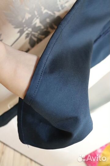 Брюки детские для мальчика 110-116 рост. темно-син