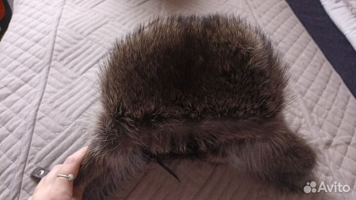 Шапка ушанка мужская меховая