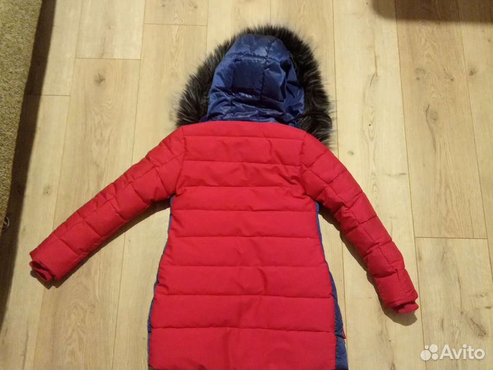 Пуховик для девочки 110-116