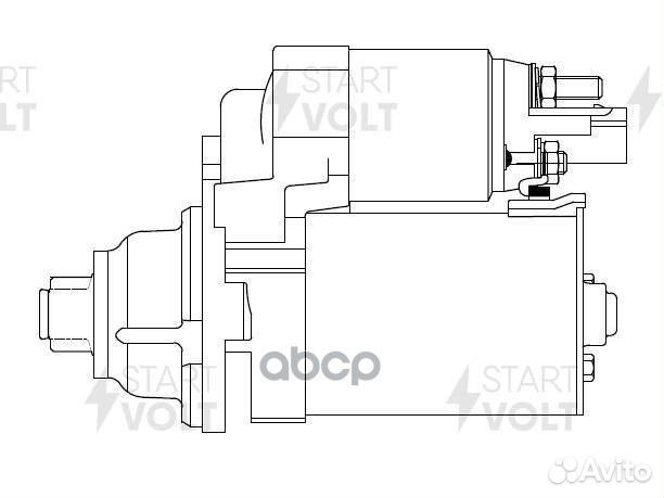 Стартер для а/м VAG Polo Sedan (10) /Octavia A5