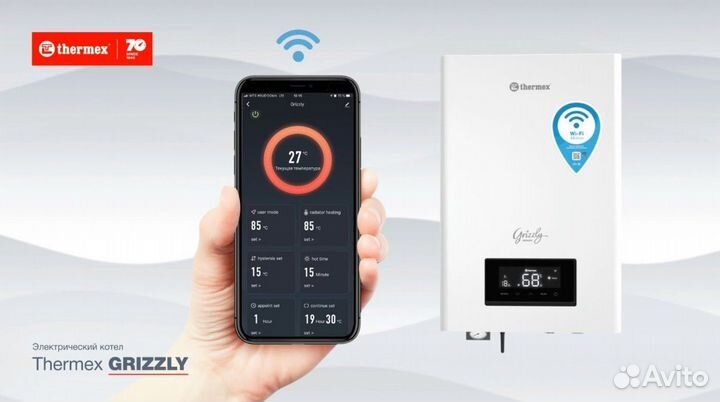 Электрический котел thermex Grizzly 5-12 Wi-Fi