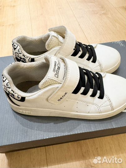 Кеды белые geox на девочку 33 размер