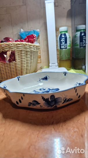 Маленькая фруктовница Гжель