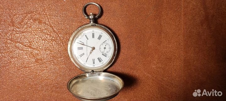 Старинные карманные часы серебро