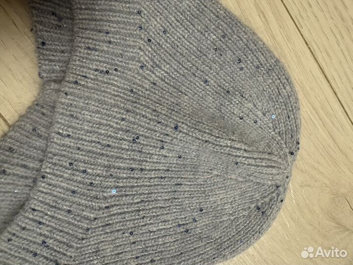 Чепчик шапка из ангоры для девочки