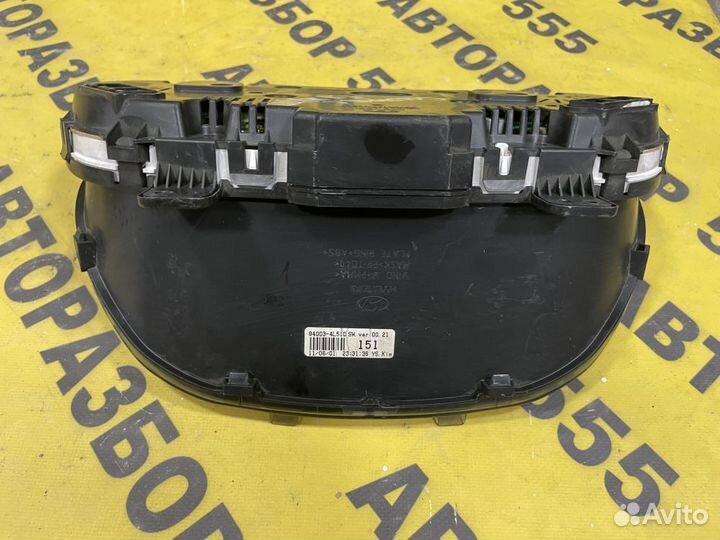 Панель приборов Hyundai Solaris