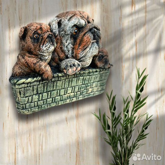 Бульдоги. Панно. Авторская работа