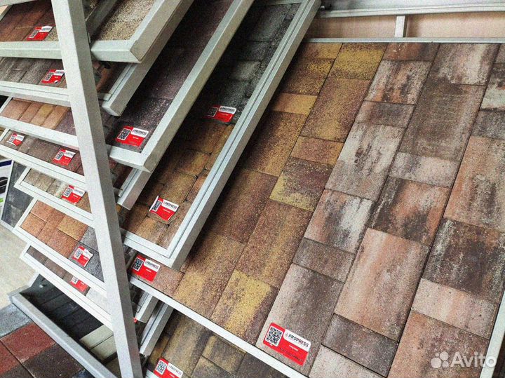 Тротуарная плитка брусчатка от завода от 120 м2