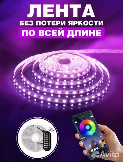 Светодиодная лента rgb 10; 20м новая