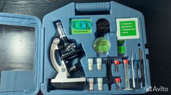 Микроскоп 100х - 900х в кейсе, Микромед