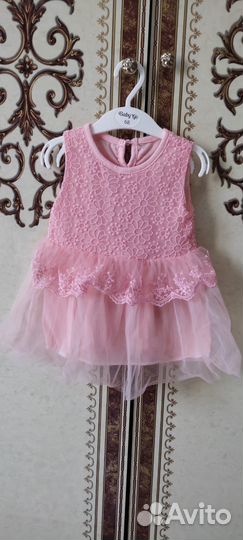 Платье на девочку 68- 74