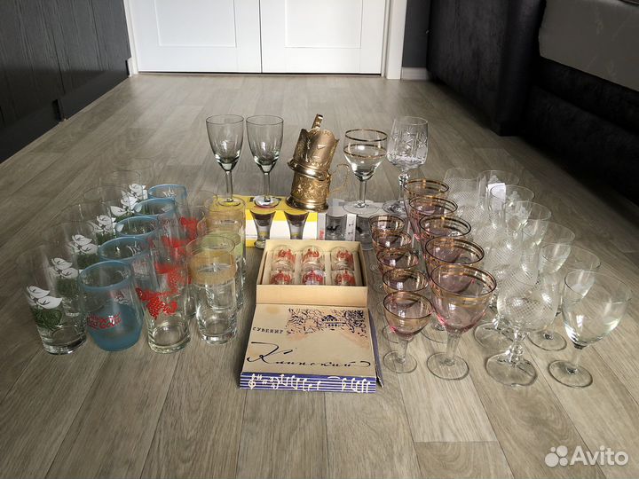 Фужеры, стопки, рюмки, подстаканники СССР