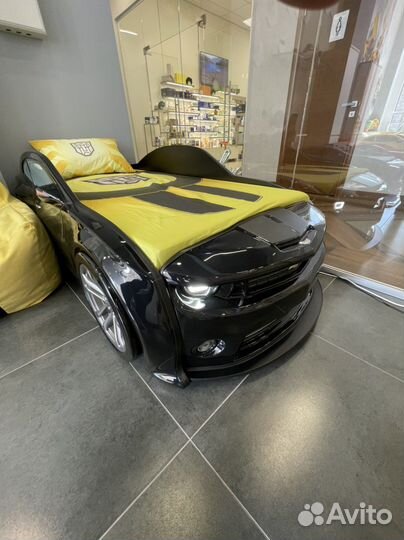 Кровать машина Evo Camaro чёрная