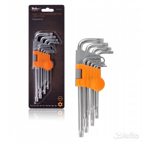 Набор Г-образных ключей torx 9 предметов