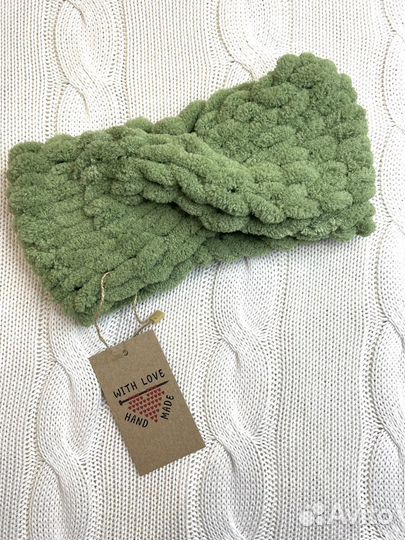 Вязаная повязка на голову