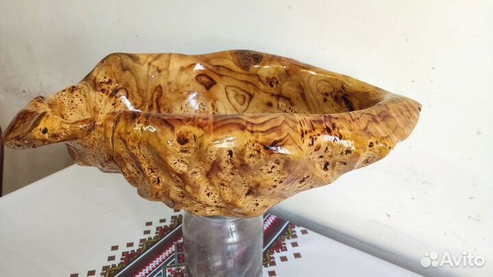 Чаша из капа карагача