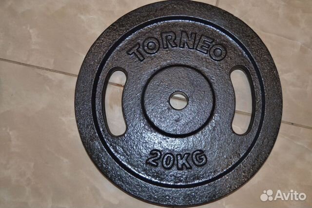 Диск стальной для штанги и гантелей Torneo d31