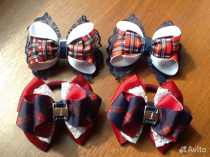 Школьные бантики ручной работы
