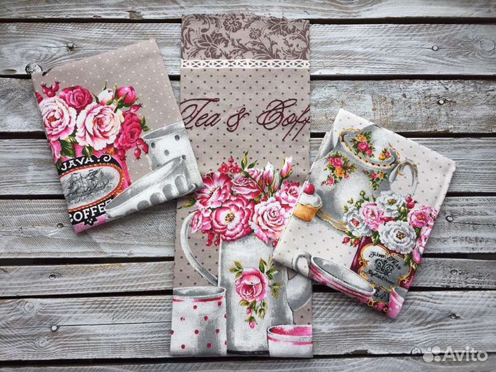 Комплекты подарочных полотенец из рогожки