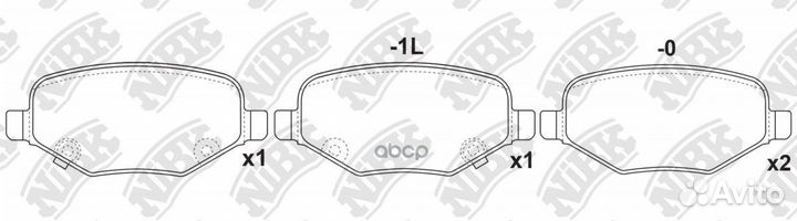 Колодки тормозные дисковые перед PN0698 NiBK