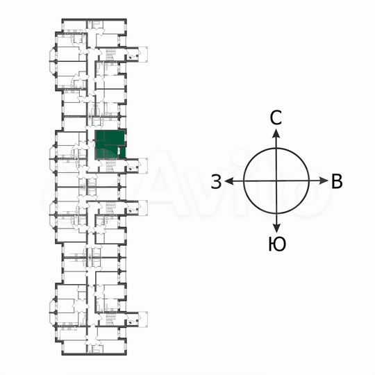 1-к. квартира, 36,4 м², 5/5 эт.