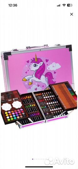 Набор художника в металлическом чемодане