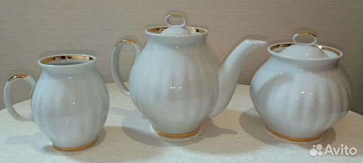 Дулевский фарфор новый чайный сервиз 21 предмет